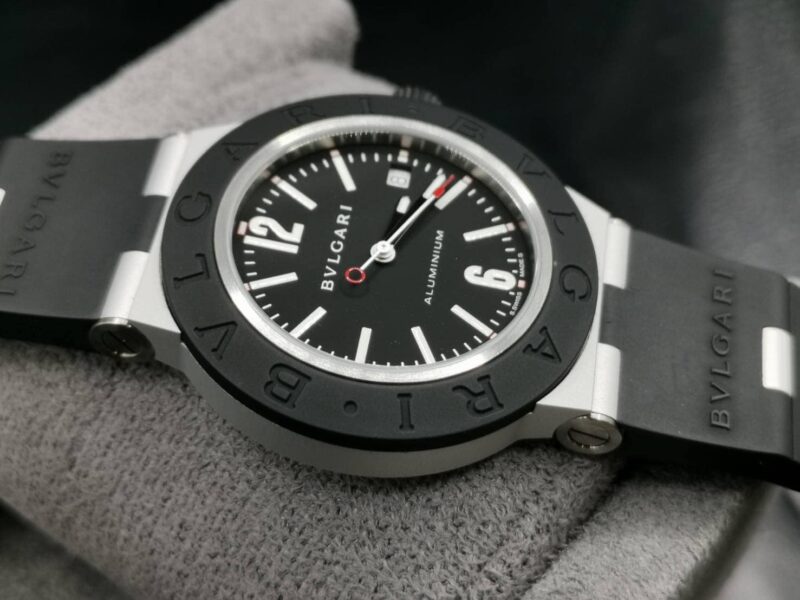 Bvlgari Aluminium Titanium Rubber Bezel