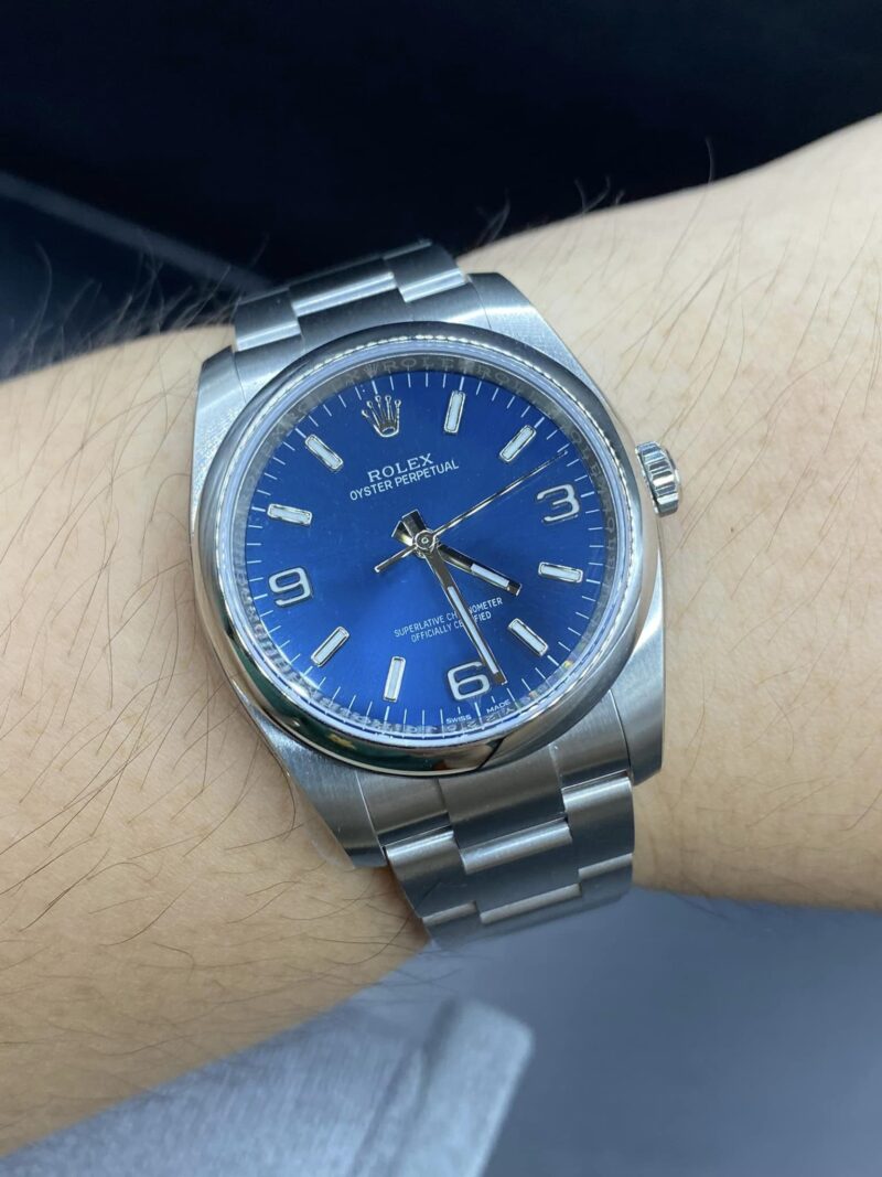 Rolex Oyster Perpetual 11600 Blue Dial Steel