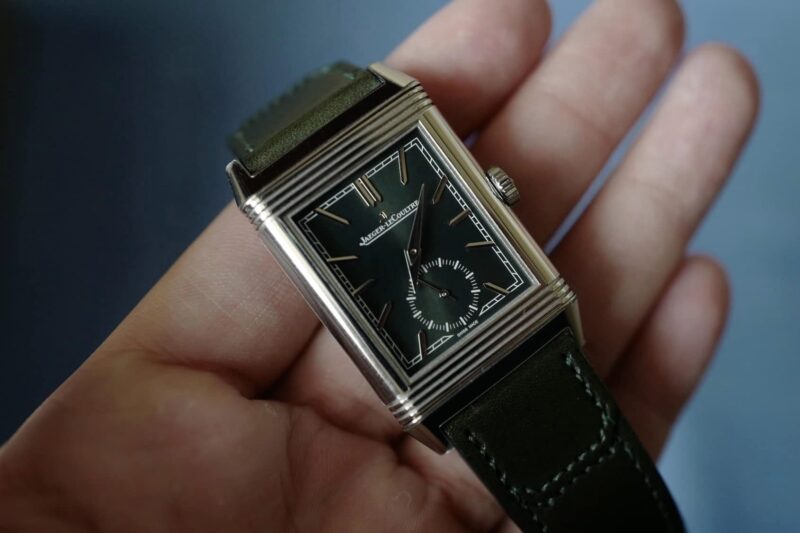 jlc reverso green dial