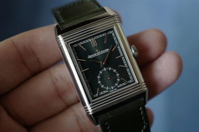 jlc reverso green dial