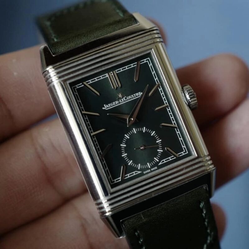 jlc reverso green dial