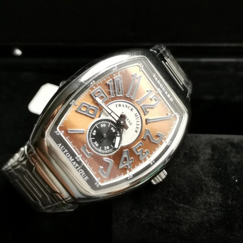 Franck Muller Vanguard Slim New Collection Salmon Dial Ref. V41 S S6 AT