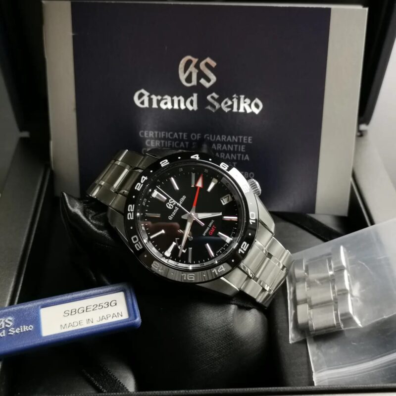 Grand Seiko Spring drive GMT Black Ceramic Ref.SBGE253