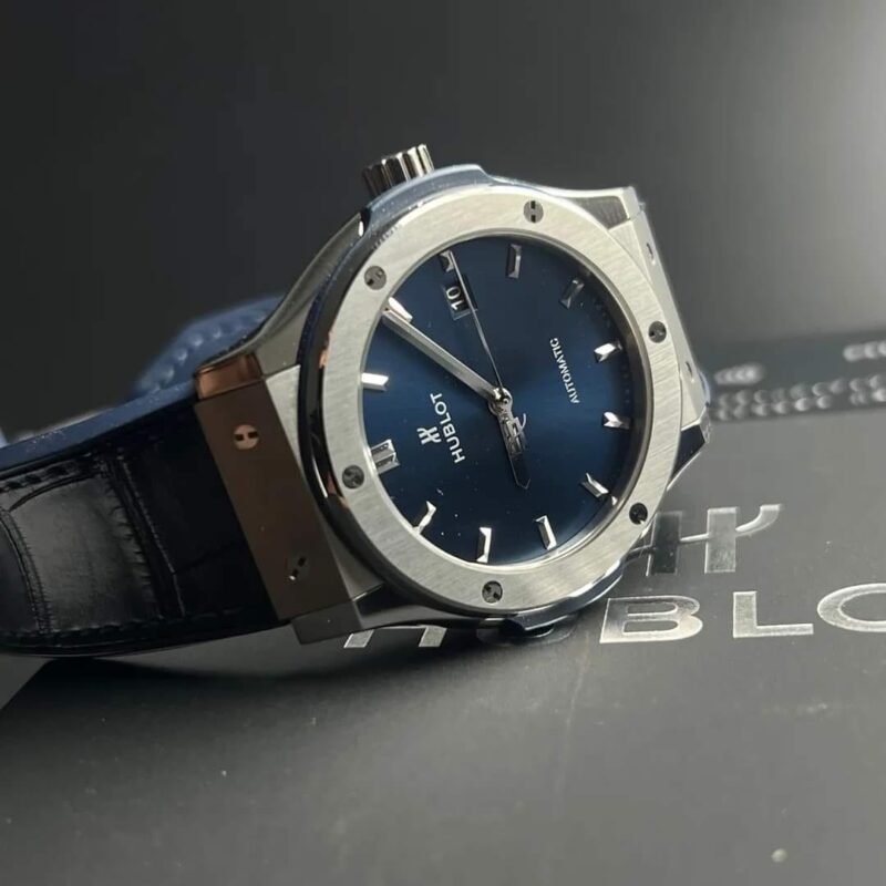 Hublot Classic Fusion Blue Dial Sunburst Automatic